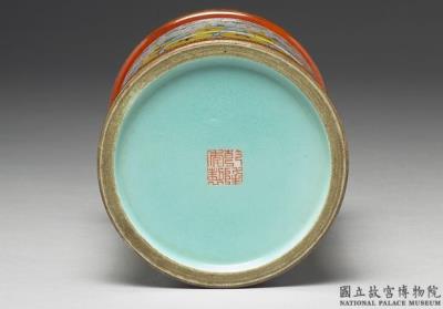 图片[3]-Revolving brush holder with “Heavenly Stems and Earthly Branches” motif in yangcai painted enamels, Qianlong reign (1736-1795), Qing dynasty-China Archive